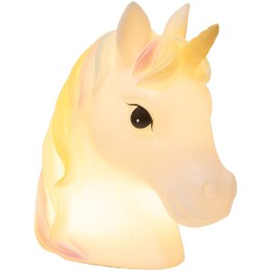 Clayre & Eef Lampka Nocna Jednorożec LED 22x14x24 cm