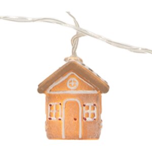 Świetlica ozdobna z domkami LED, 150 cm, marka Clayre & Eef