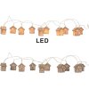 Świetlica ozdobna z domkami LED, 150 cm, marka Clayre & Eef
