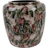 Clayre & Eef 66380 Waza Dekoracyjna Szaro-Różowa 25x25 cm