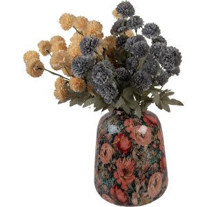 Clayre & Eef 66384 Wazon Dekoracyjny Różowo-Zielony Ø 21x25 cm