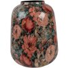 Clayre & Eef 66384 Wazon Dekoracyjny Różowo-Zielony Ø 21x25 cm