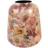 Clayre & Eef 66385 Dekoracyjna waza różowo-szara 35x52 cm