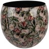 Clayre & Eef 66386 Dekoracyjna waza szaro-różowa Ø28x25 cm