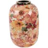 Clayre & Eef 66388 Waza Dekoracyjna Beżowo-Pomarańczowa 17x25 cm