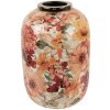 Clayre & Eef 66388 Waza Dekoracyjna Beżowo-Pomarańczowa 17x25 cm