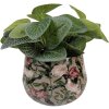 Clayre & Eef 66395 Donica Ø 13x10 cm Szaro-Różowa
