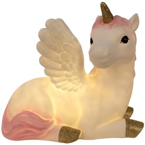 Clayre & Eef Lampka Nocna Jednorożec LED 41x25x40 cm