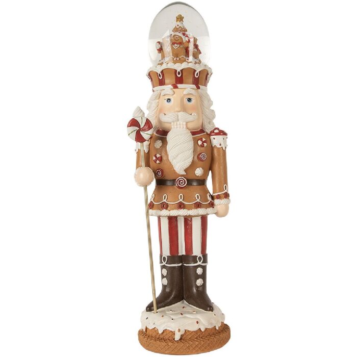 Clayre & Eef – Nussknacker z LED, dekoracja świąteczna 14x13x48 cm