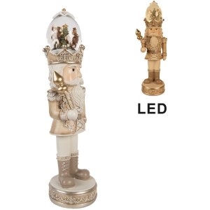 Dekoracja świąteczna Nussknacker z LED, 14x14x49 cm...