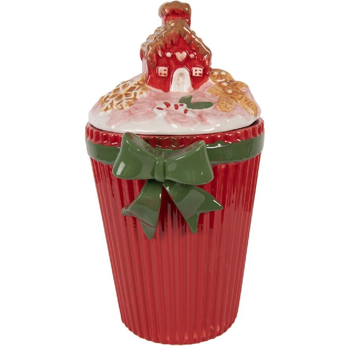 Butelka na magazynowanie z pokrywą Clayre & Eef 16x14x27 cm