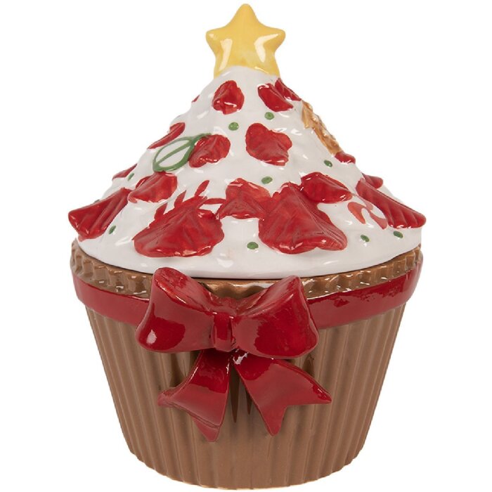 Posiłkowy pojemnik z kryształem Clayre & Eef 6CE2230, 18x16x20 cm