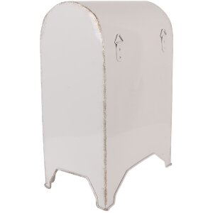 Skarbonka na listy Clayre & Eef, styl rustykalny, biała z czerwonymi akcentami