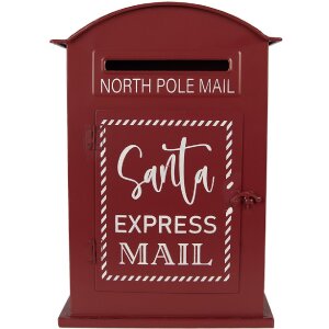 Skrzynka na listy Clayre & Eef, czerwono-biała, styl...