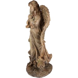 Clayre & Eef Dekoracja Anioł 38x27x79 cm 5MG0098