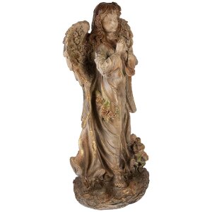 Clayre & Eef Dekoracja Anioł 38x27x79 cm 5MG0098