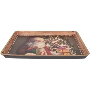 Clayre & Eef Taca 31x22x2 cm brązowo-czerwona