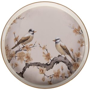 Clayre & Eef Taca Ø 46x4 cm Beżowo-Brązowa