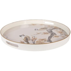 Clayre & Eef Taca Ø 46x4 cm Beżowo-Brązowa