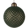 Clayre & Eef Bombka choinkowa zielona 8x9 cm