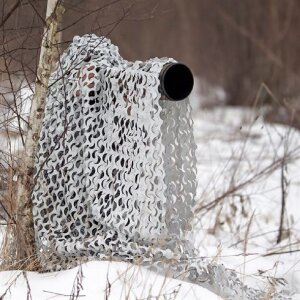 Buteo Photo Gear 3D-Liście Siatka Maskująca Camo Śnieg 1,5x3m