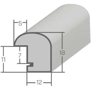 MendeFrames Ramka Drewniana H004 Naturalna 50x65 cm