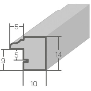 Ramka na zdjęcia MendeFrames H007, szkło antyrefleksyjne, 30x90 cm, orzechowy