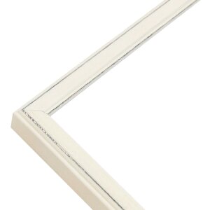 Ramka na zdjęcia Deknudt S236F1, 10x15 cm, biała – drewniana, z szkłem akrylowym