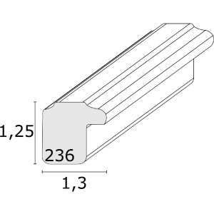 Ramka na zdjęcia Deknudt S236F1, 10x15 cm, biała – drewniana, z szkłem akrylowym