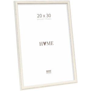 Ramka na zdjęcia Deknudt S236F1 – biała, drewniana, 20x30 cm