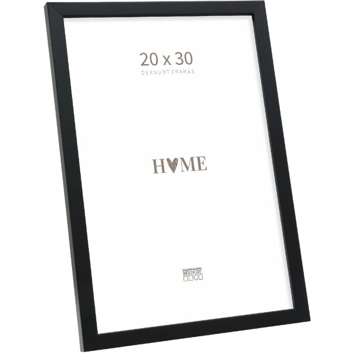 Ramka na zdjęcia z drewna Deknudt S243K2, czarna, 20x30 cm