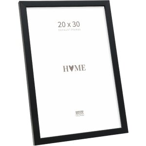 Ramka na zdjęcia z drewna Deknudt S243K2, czarna, 20x30 cm