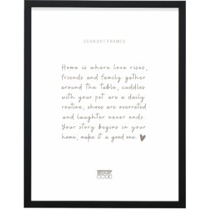 Ramka na zdjęcia z drewna Deknudt S243K2, czarna, 20x30 cm