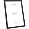 Ramka na zdjęcia z drewna Deknudt S243K2, czarna, 20x30 cm