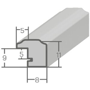 Ramka na zdjęcia MendeFrames H011 brązowa 15x20 cm z szkłem muzealnym