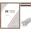 MendeFrames H007 Ramka Drewniana Orzech Złota Krawędź