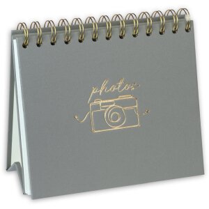 Album spiralny OLIVER szary 13x19 cm – 20 stron,...