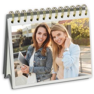 Album spiralny OLIVER szary 13x19 cm – 20 stron, naklejki klejące, okładka papierowa