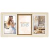 Ramka na 3 zdjęcia 10x15 cm, styl Como 3Q, biało-brązowa