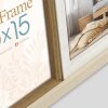 Ramka na 3 zdjęcia 10x15 cm, styl Como 3Q, biało-brązowa