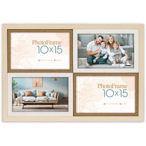 Ramka na 4 zdjęcia ZEP SH446 PS, Como 4Q, naturalny biały...