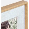 Ramka na zdjęcia SIENA z PS 30x40 cm, biała – elegancka, drewniana faktura