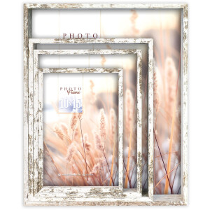 ZEP Zestaw Ram na Zdjęcia Ravenna Staro-biały 10x15-20x25 cm