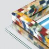 Rama na zdjęcia z drewna RECIFE 10x15 cm – wielokolorowa, dwustronna