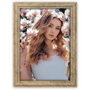 Ramka na zdjęcia z drewna Namur 15x20 cm – brązowa,...