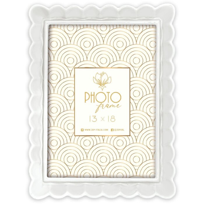 Ramka na zdjęcia HERVE W z tworzywa sztucznego 15x20 cm, biała