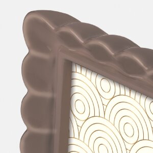 Ramka na zdjęcia HERVE B z tworzywa sztucznego, brązowa, 15x20 cm