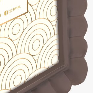 Ramka na zdjęcia HERVE B z tworzywa sztucznego, brązowa, 15x20 cm