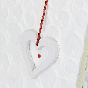 Album fotograficzny ZEP Althea III, biały, 25x25 cm, z aplikacjami w kształcie serca