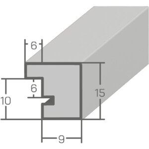 MendeFrames Ramka Holzrahmen H14B Dekor Korzeni Jasna 30x60 cm